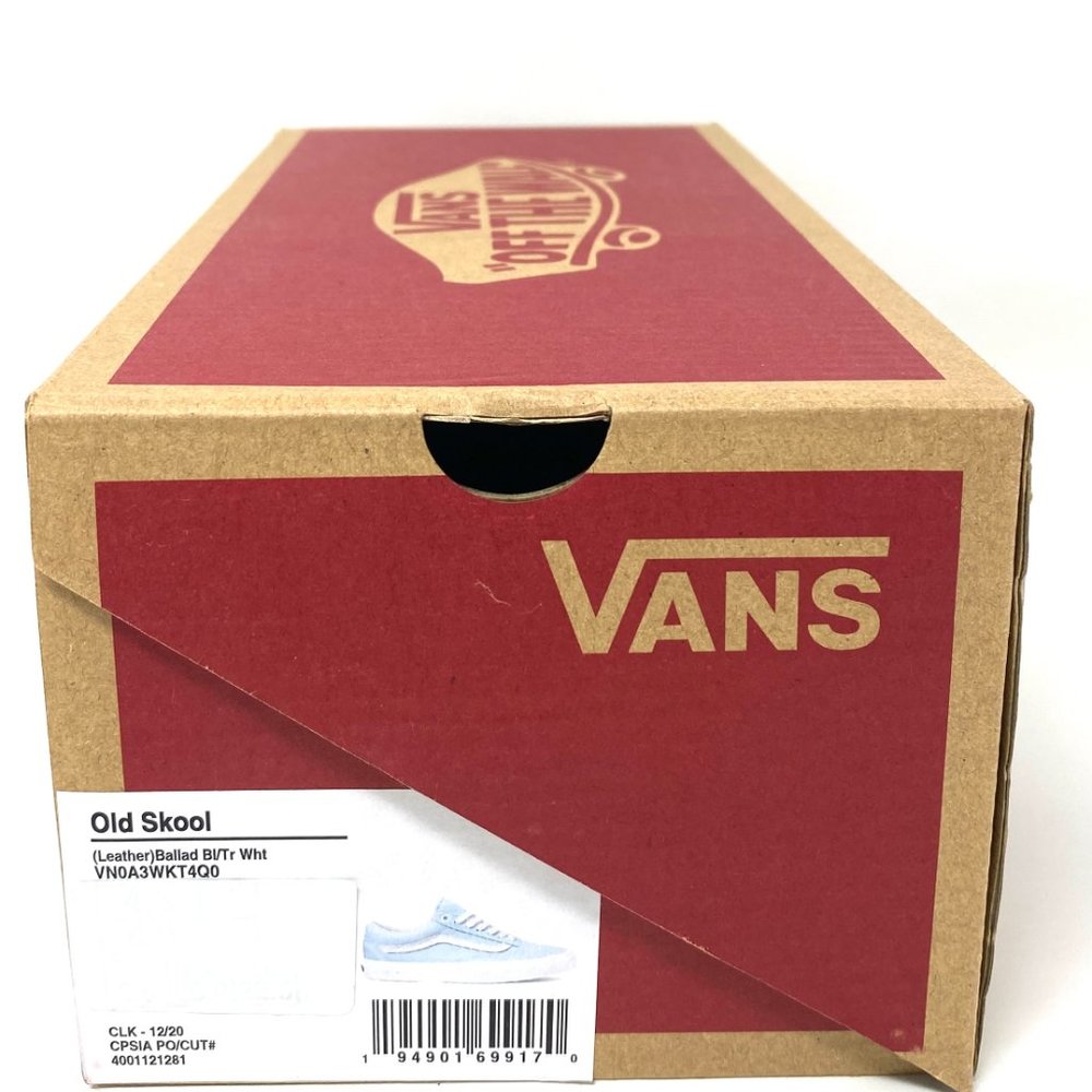 Vans Ballad Low Top Light Blue Old School Skateboarding Leather VN0A3WKT4Q0 - Picture 10 of 11